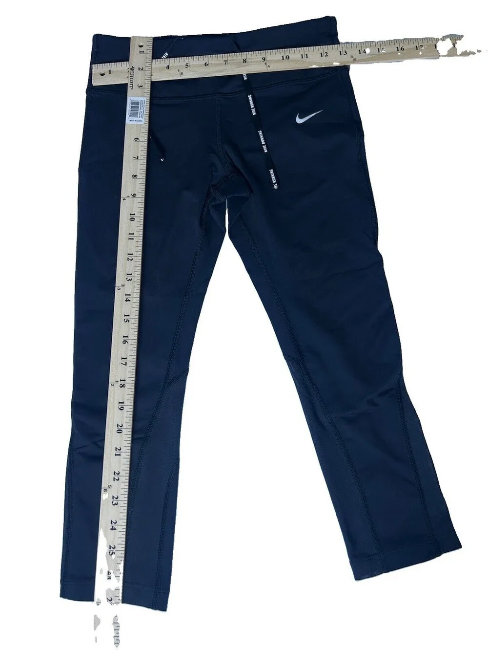Nike Women's Power Epic Lux Running Tights Capris Black Size M Tight Fit